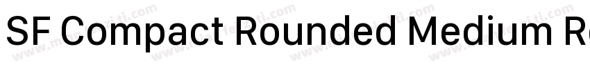 SF Compact Rounded Medium Regular字体转换
